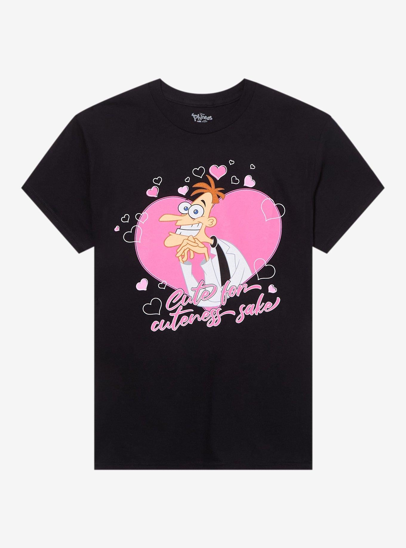 Disney Phineas And Ferb Doofenshmirtz Heart TShirt Graphic Tee | Graphic Tee | Unisex Shirt | Perfect Gift For Fans