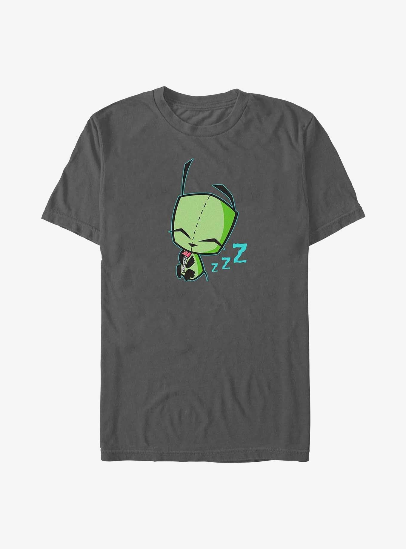Invader ZIM Sleepy Gir Art Garment Dye T Shirt T Shirt Gym Lifestyle Workout Ready