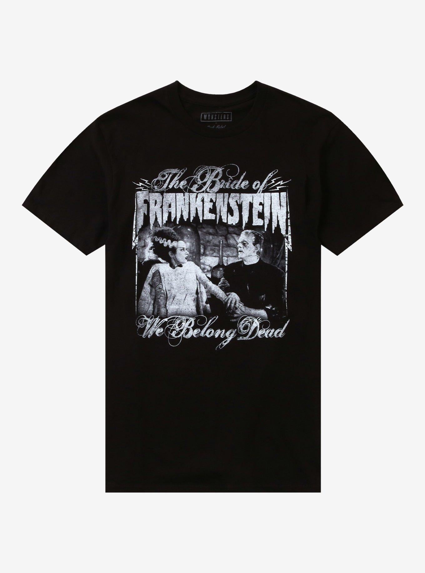 Rock Rebel Universal Monsters The Bride Of Frankenstein Belong Dead T-Shirt
