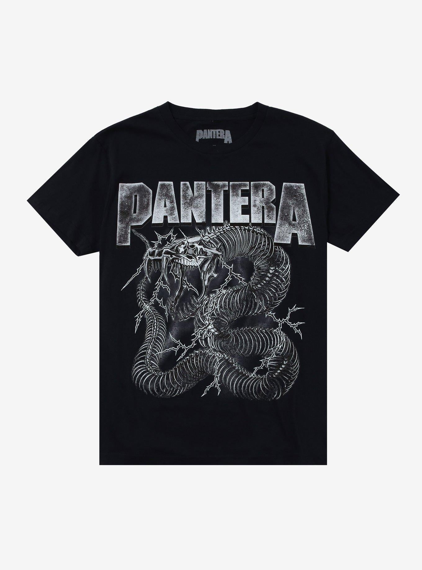 Pantera Dark Navy Blue Electrified Snake Skeleton TShirt Graphic Tee | Graphic Tee | Unisex Shirt | Soft Comfortable Wear