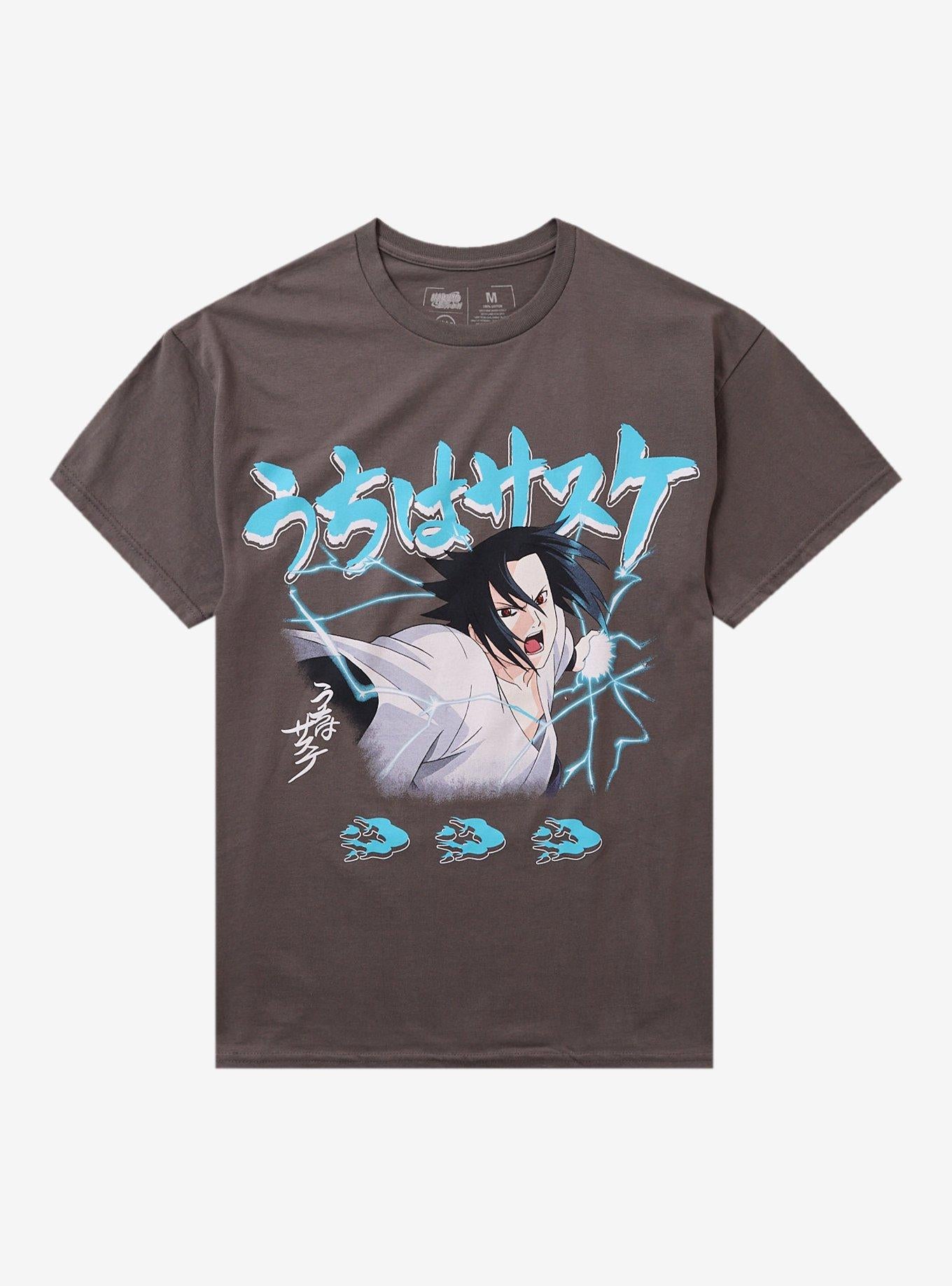 Naruto Shippuden Sasuke Electric Blue TShirt Graphic Tee | Graphic Tee | Unisex Shirt | Soft Comfortable Wear