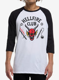 Stranger Things Hellfire Club Raglan TShirt Graphic Tee | Graphic Tee | Unisex Shirt | High-Quality Print