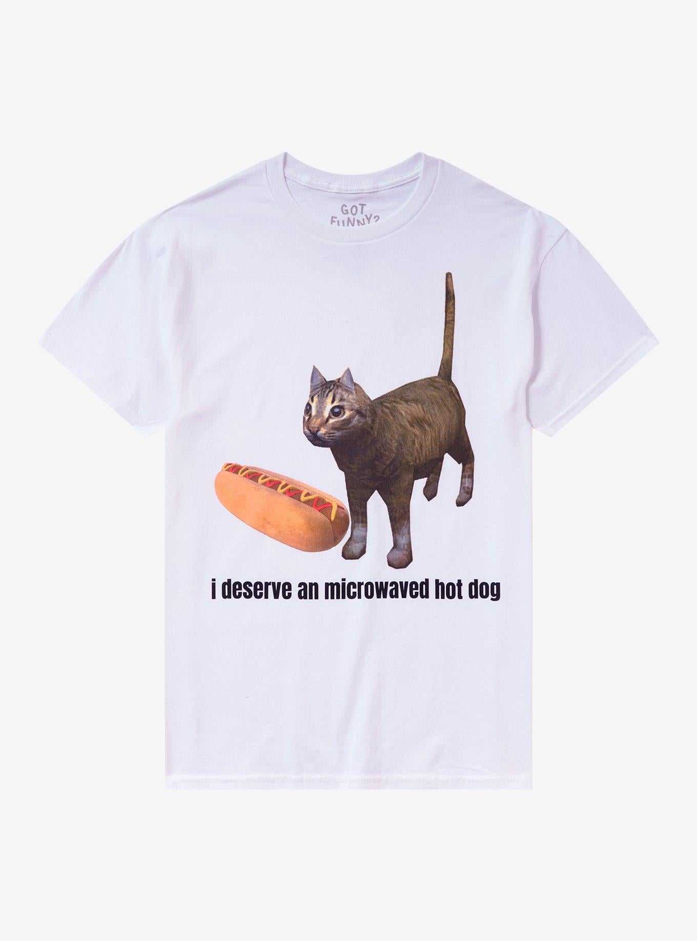 Cat Hotdog Meme T Shirt By Got Funny T Shirt Viral TikTok Humor Gift