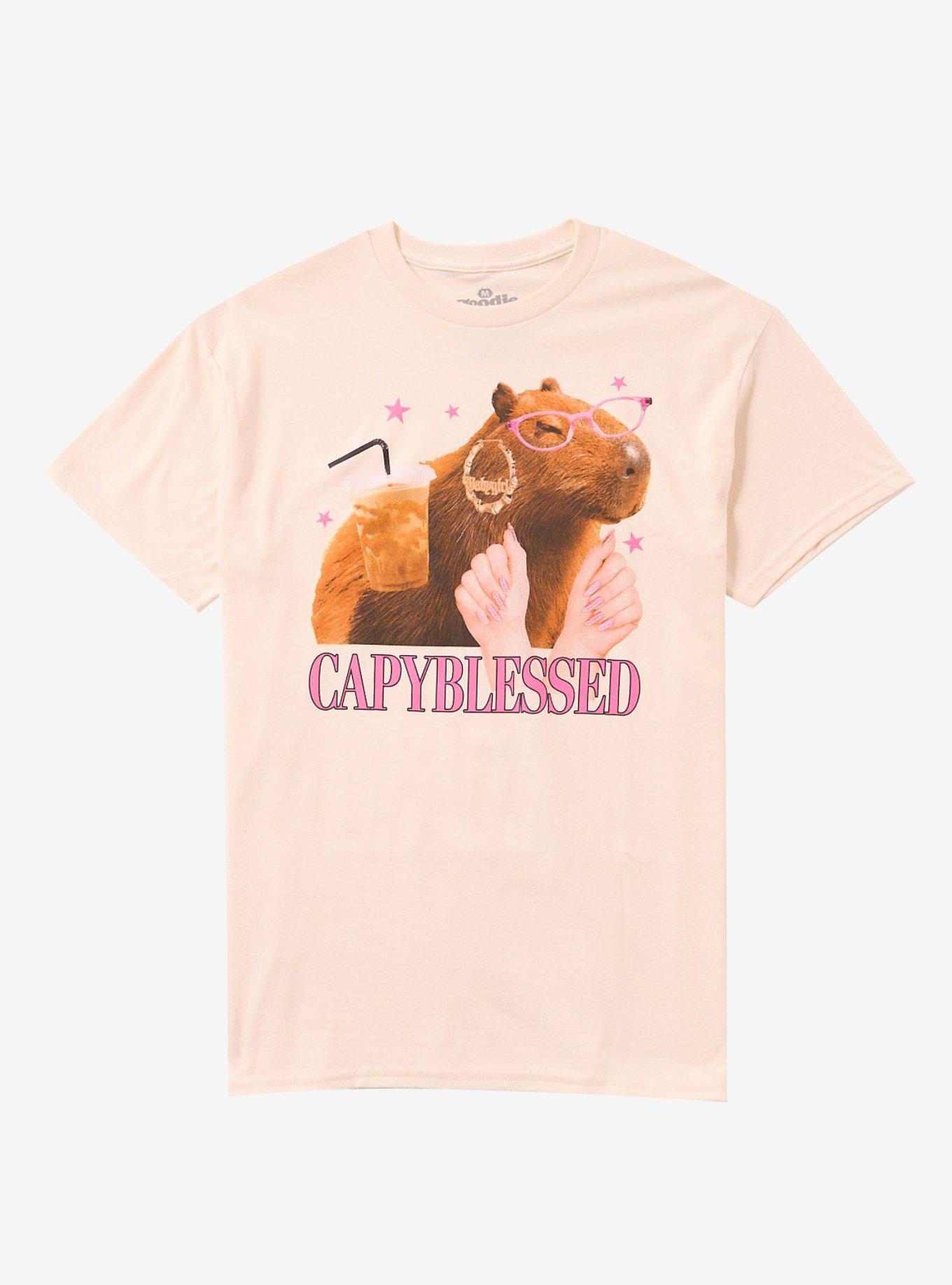 Capybara Blessed T-Shirt By Goodie Two Sleeves | Premium Unisex T-Shirt, Trending Graphic Tee