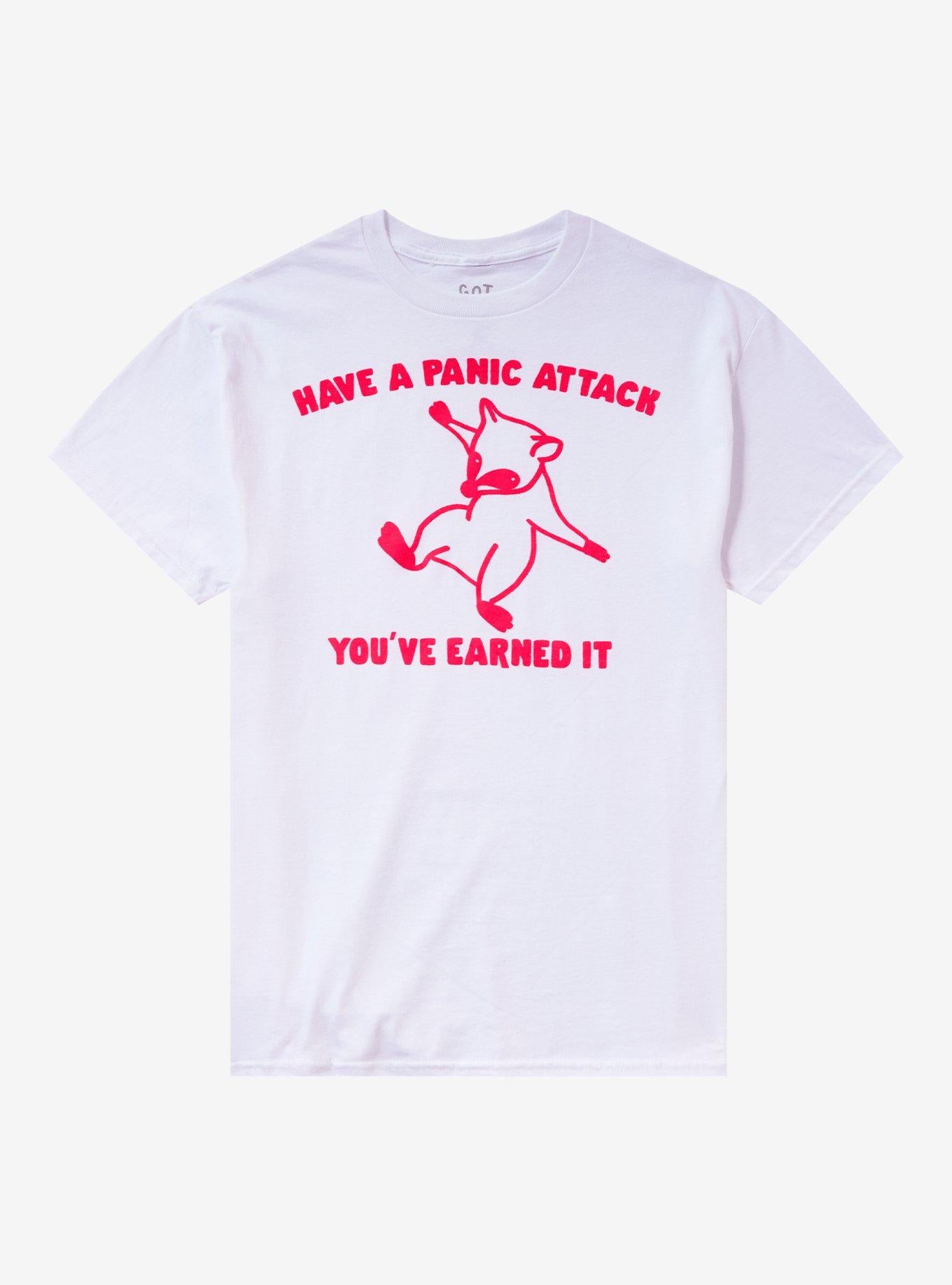 Panic Attack Raccoon TShirt By Got Funny Graphic Tee | Graphic Tee | Unisex Shirt | High-Quality Print