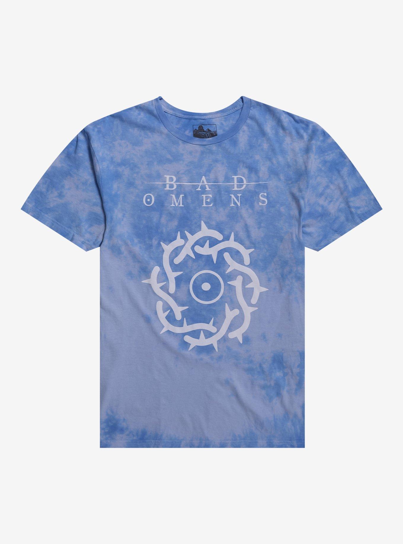 Bad Omens Circle Of Thorns Blue Cloud Wash TShirt Graphic Tee | Graphic Tee | Unisex Shirt | Premium Quality Apparel