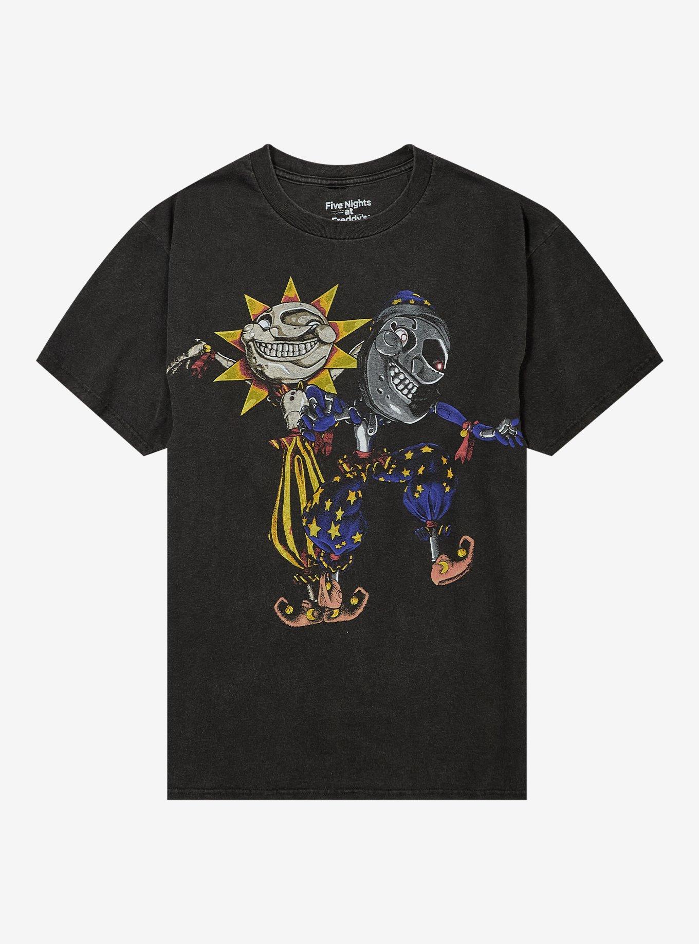 Five Nights at Freddys Sun Moon Duo TShirt Graphic Tee | Graphic Tee | Unisex Shirt | Premium Quality Apparel