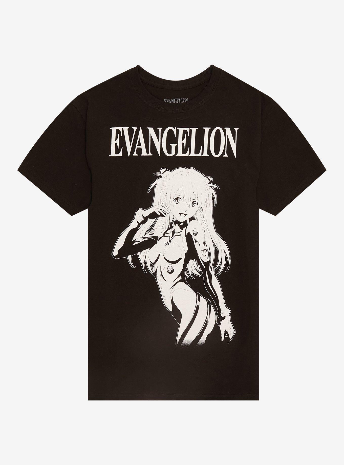Neon Genesis Evangelion Asuka Black White TShirt Graphic Tee | Graphic Tee | Unisex Shirt | Perfect Gift For Fans
