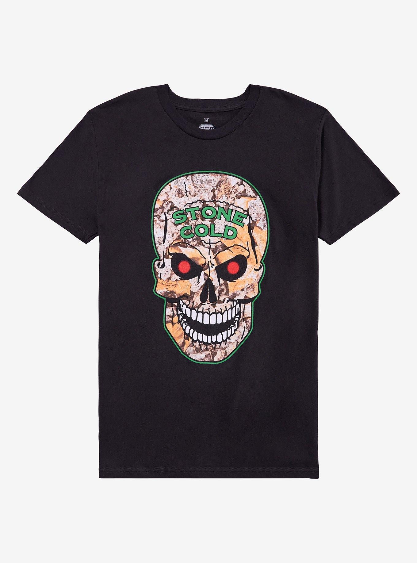 WWE Stone Cold Steve Austin Camo Skull TShirt Graphic Tee | Graphic Tee | Unisex Shirt | Soft Comfortable Wear
