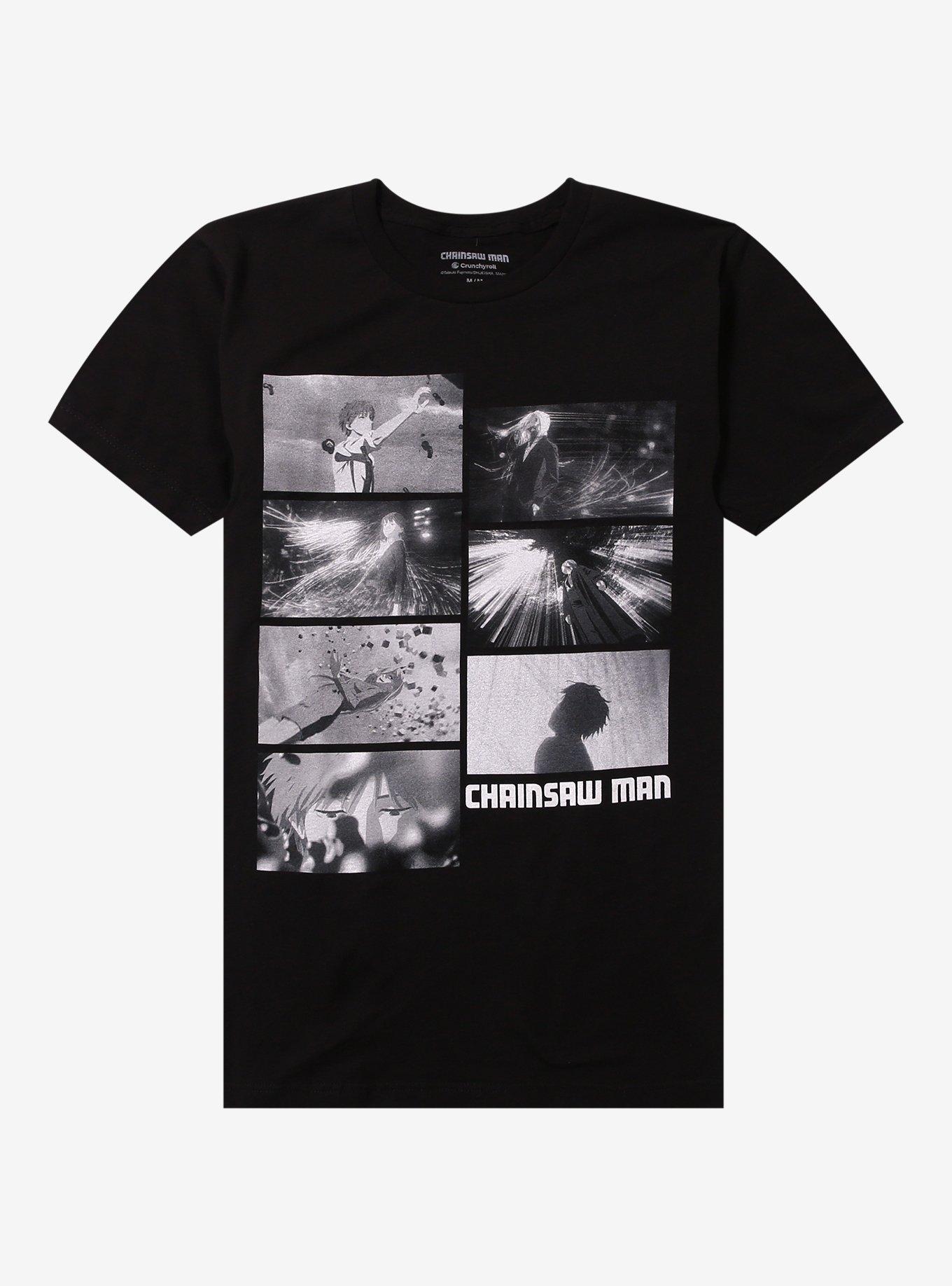 Chainsaw Man Black White Panels TShirt Graphic Tee | Graphic Tee | Unisex Shirt | Top Trending Fashion