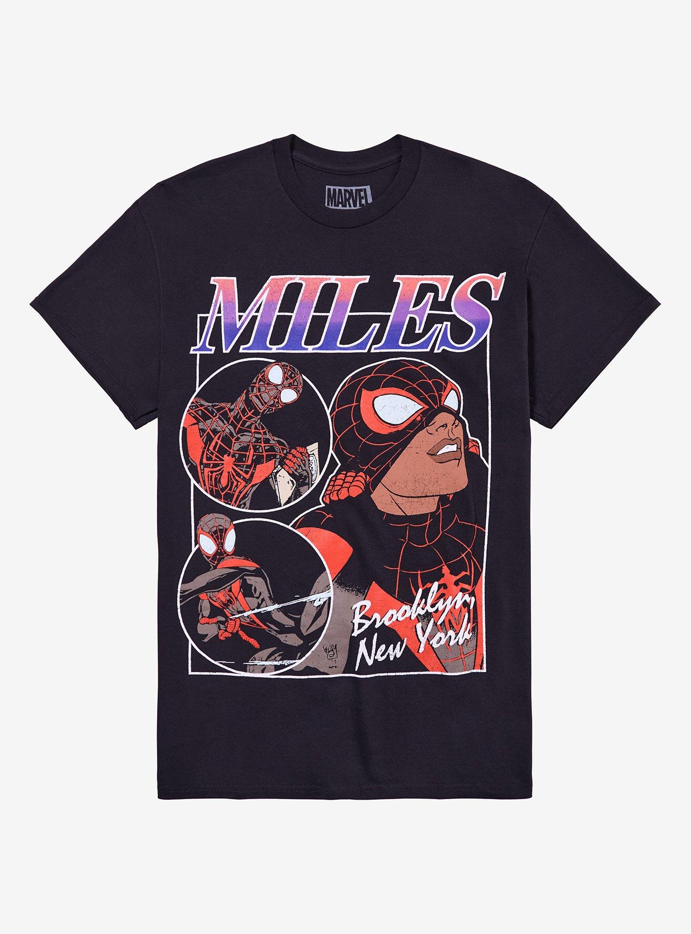 Marvel SpiderMan Miles Morales Collage TShirt Graphic Tee | Graphic Tee | Unisex Shirt | Comfortable Daily Wear