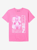 Puella Magi Madoka Magica Pink Panel TShirt Graphic Tee | Graphic Tee | Unisex Shirt | Premium Quality Apparel
