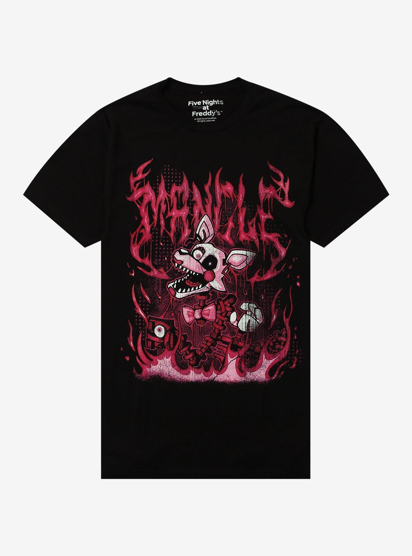 Five Nights At Freddy's Mangle Flames T-Shirt