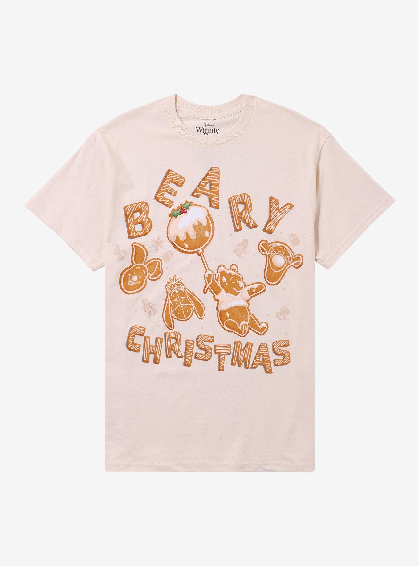 Disney Winnie The Pooh Beary Christmas Cookies TShirt Graphic Tee | Graphic Tee | Unisex Shirt | High-Quality Print