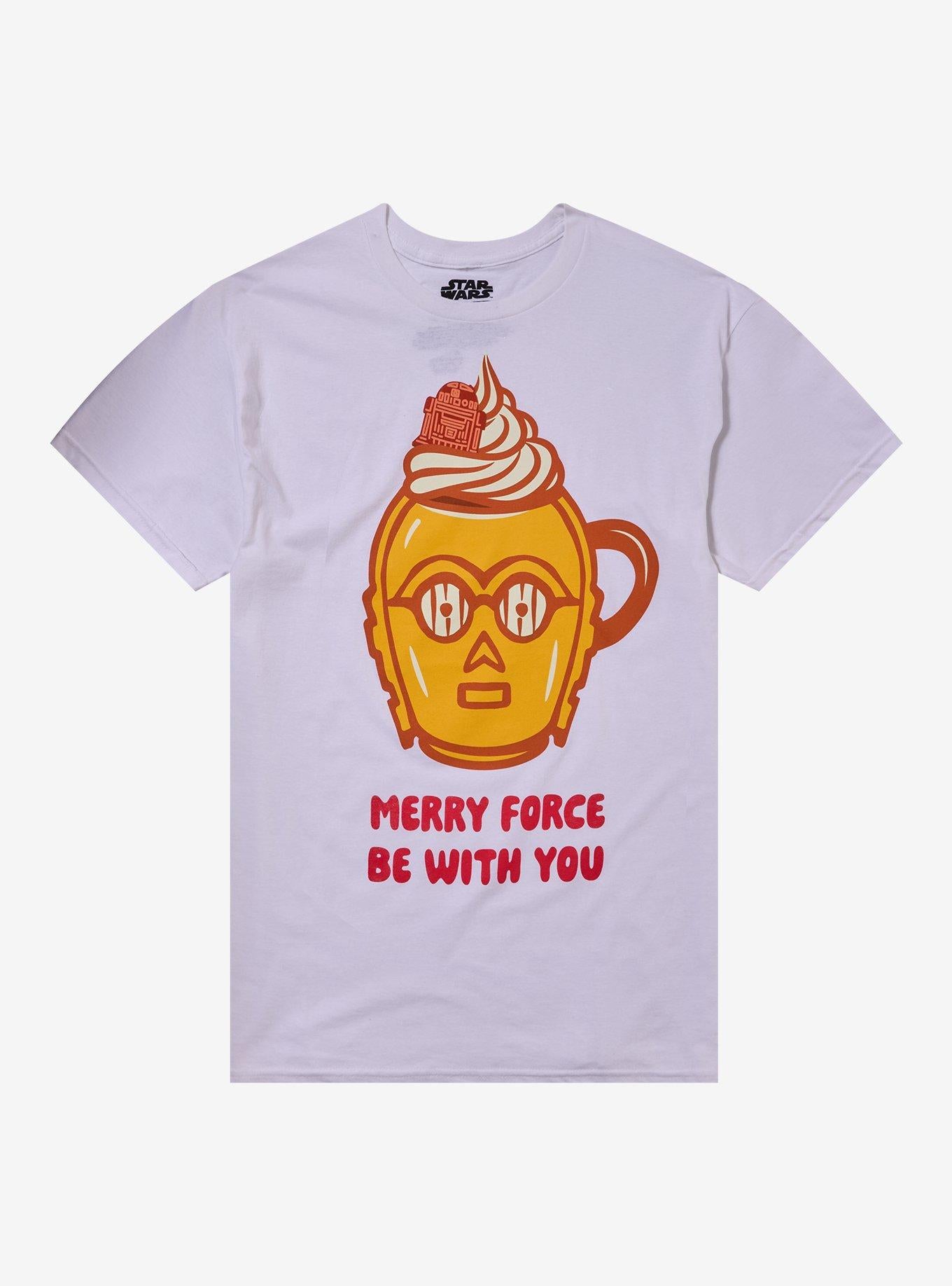 Star Wars C-3PO Merry Force Be With You T-Shirt T-Shirt | Best-Selling Design | Must-Have Style