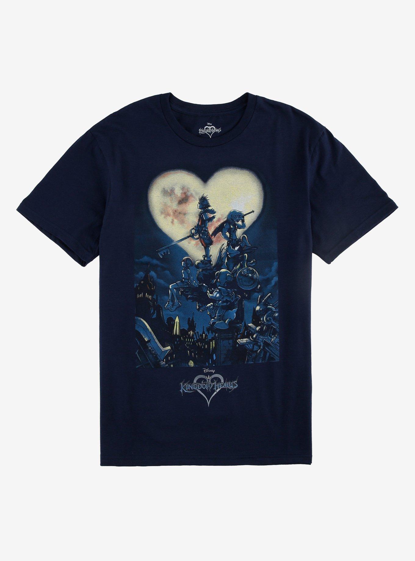 Disney Kingdom Hearts Group Moon Poster TShirt Graphic Tee | Graphic Tee | Unisex Shirt | Best-Selling Design