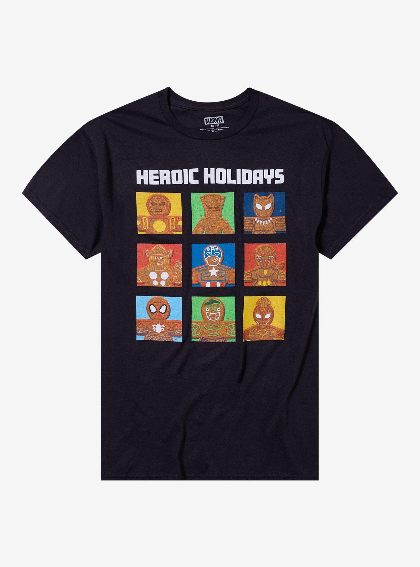 Marvel Avengers Gingerbread Cookie T-Shirt T-Shirt | High-Quality Print | Trending Now