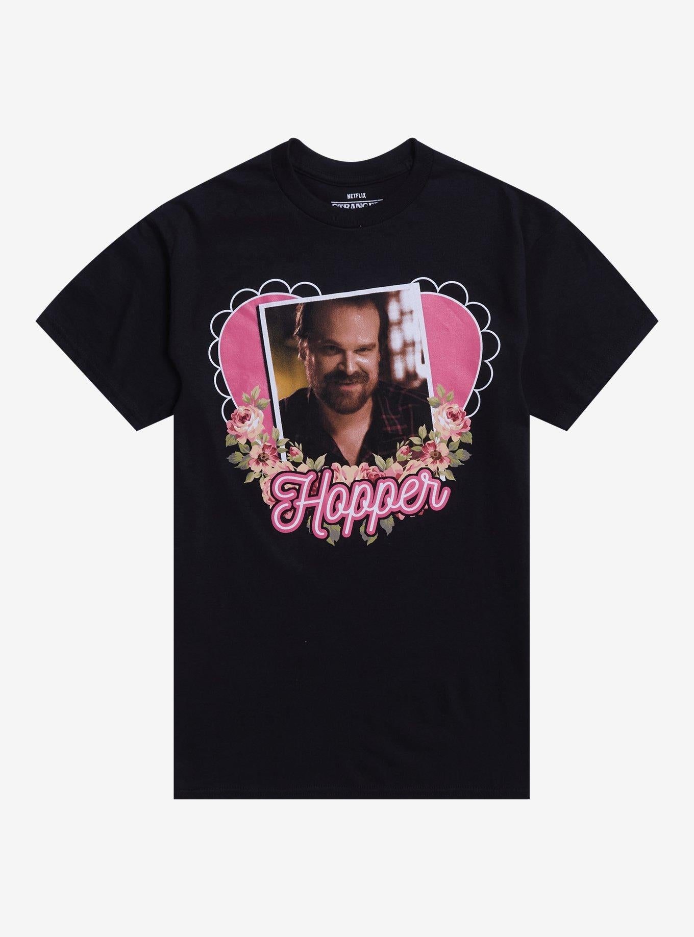 Stranger Things Hopper Heart TShirt Graphic Tee | Graphic Tee | Unisex Shirt | Best-Selling Design