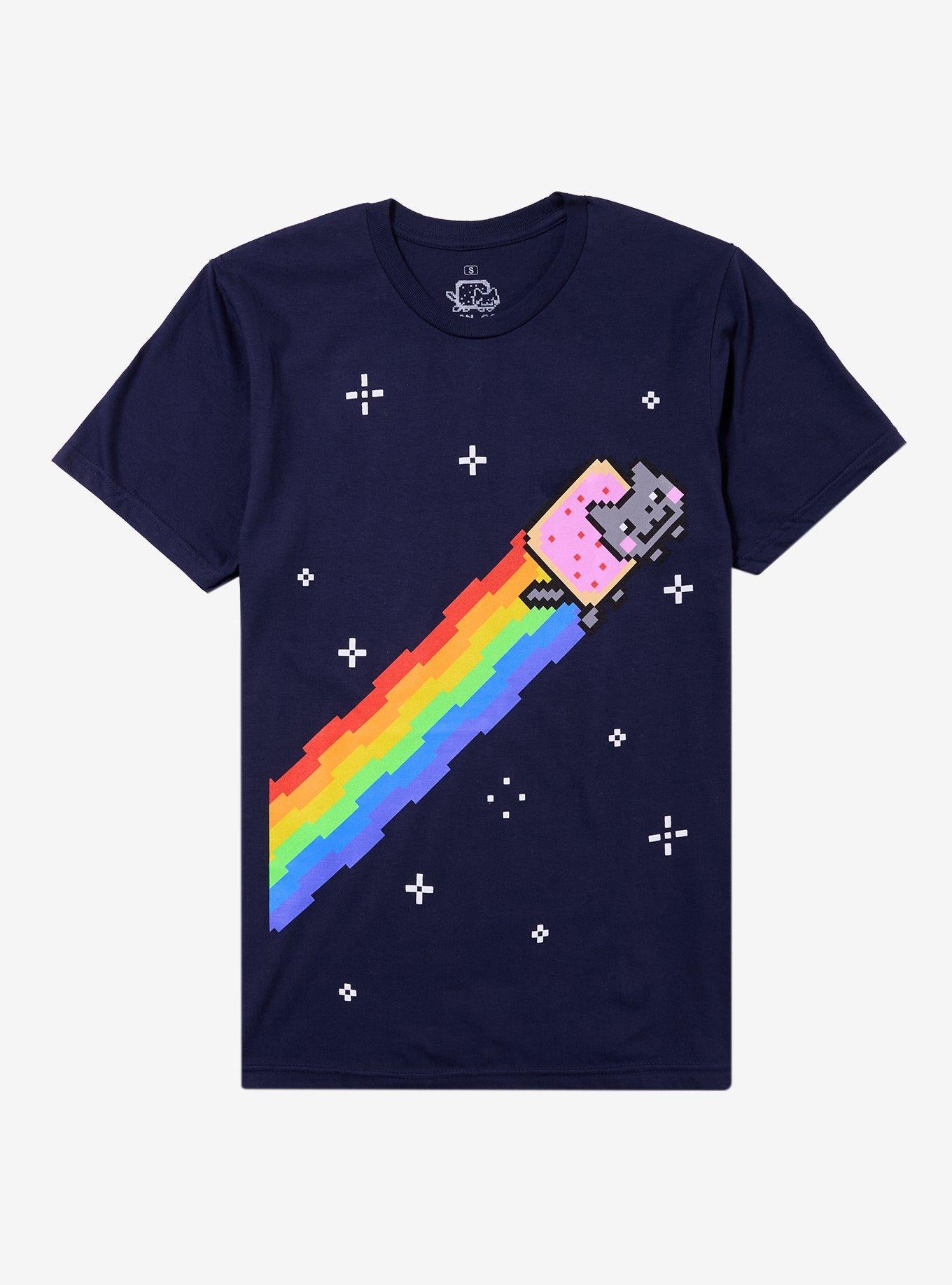 Nyan Cat 8Bit Night TShirt Graphic Tee | Graphic Tee | Unisex Shirt | Top Trending Fashion