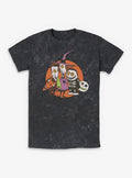 Disney The Nightmare Before Christmas Troublemakers Trio Mineral Wash T-Shirt T-Shirt | Vintage Graphic Vibe | Great Gift Idea