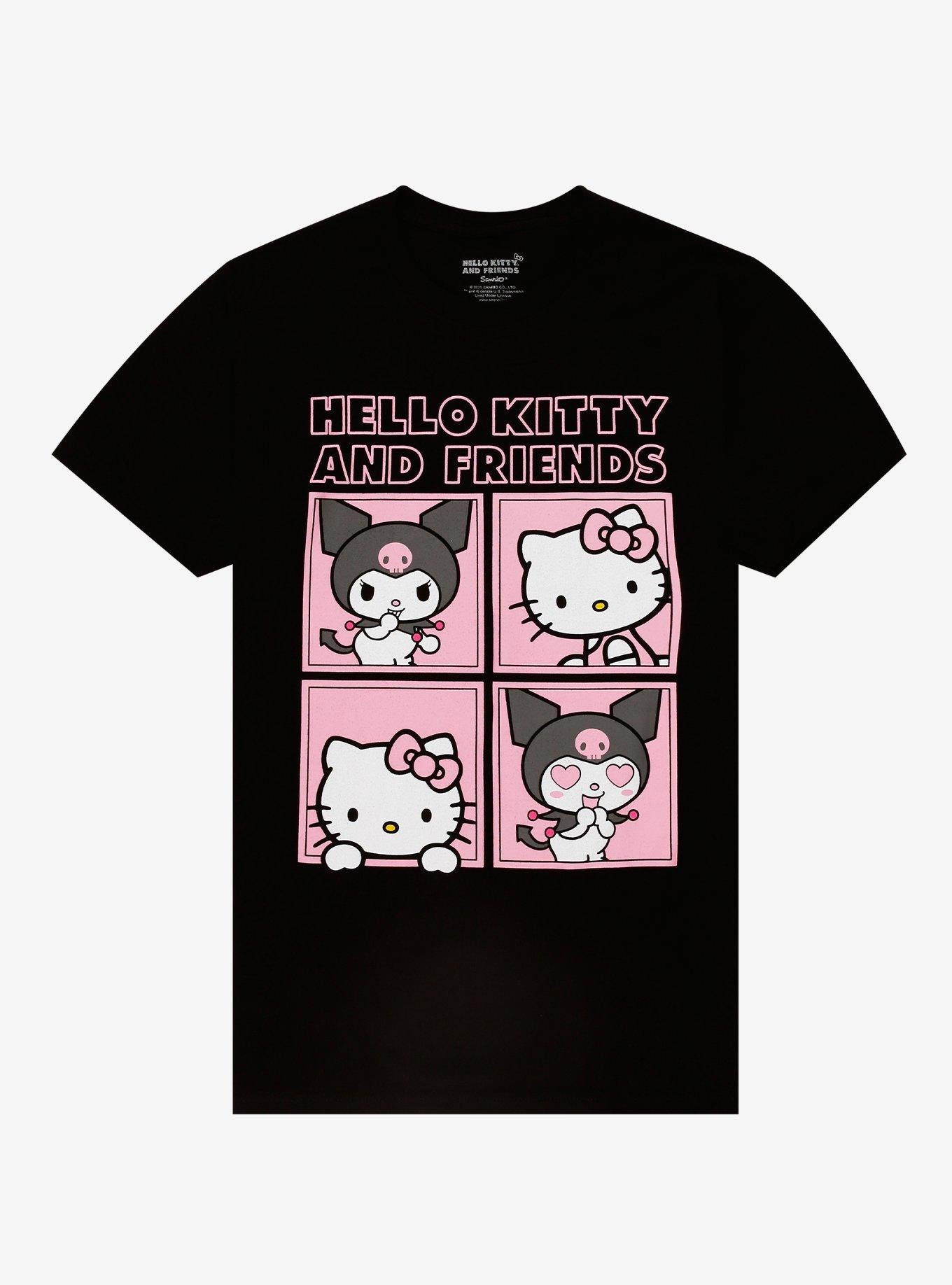 Hello Kitty Kuromi Portrait Grid TShirt Graphic Tee | Graphic Tee | Unisex Shirt | Top Trending Fashion