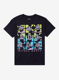 Disney Mickey Mouse Tonal Neon Grid TShirt Graphic Tee | Graphic Tee | Unisex Shirt | Top Trending Fashion