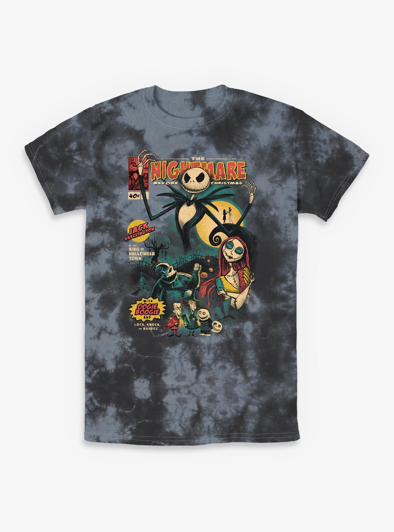 Disney The Nightmare Before Christmas Comic Cover Tie-Dye T-Shirt T-Shirt | Fan Favorite Style | High Demand Item