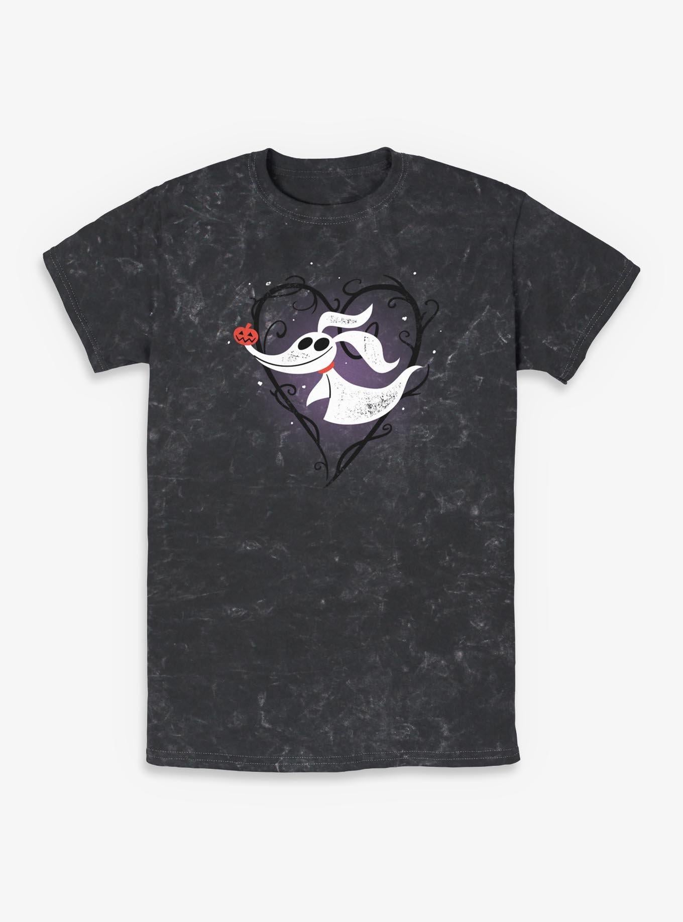 Disney The Nightmare Before Christmas Zero Pumpkin Nose Mineral Wash T-Shirt T-Shirt | Best-Selling Design | Perfect For Daily Wear