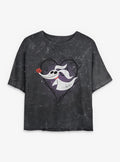 Disney The Nightmare Before Christmas Zero Pumpkin Nose Girls Mineral Wash Crop T-Shirt T-Shirt | Best-Selling Design | Top Pick For Fans