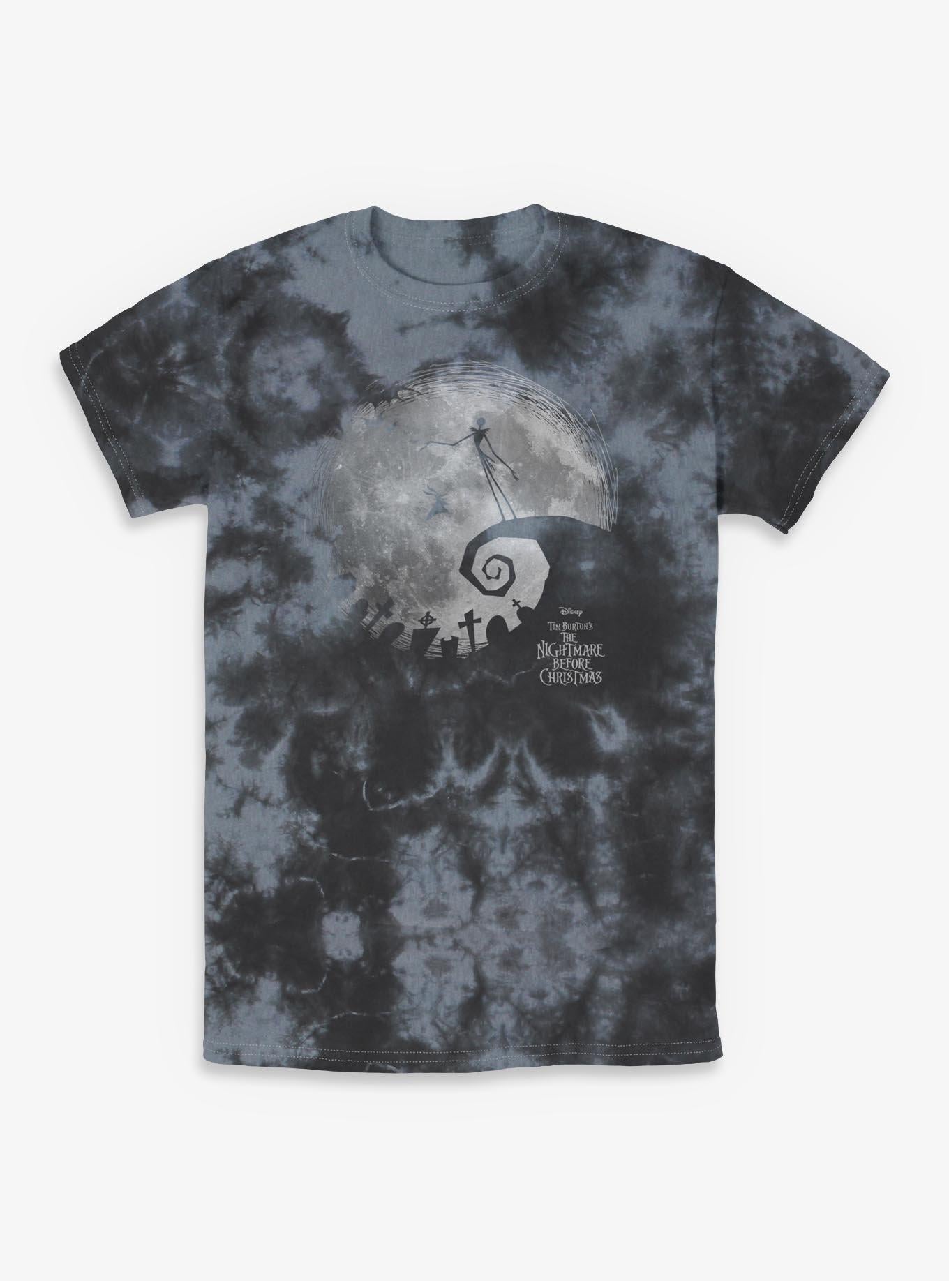 Disney The Nightmare Before Christmas The Nightmare Moon Tie-Dye T-Shirt T-Shirt | Top Trending Artwork | Perfect For Daily Wear