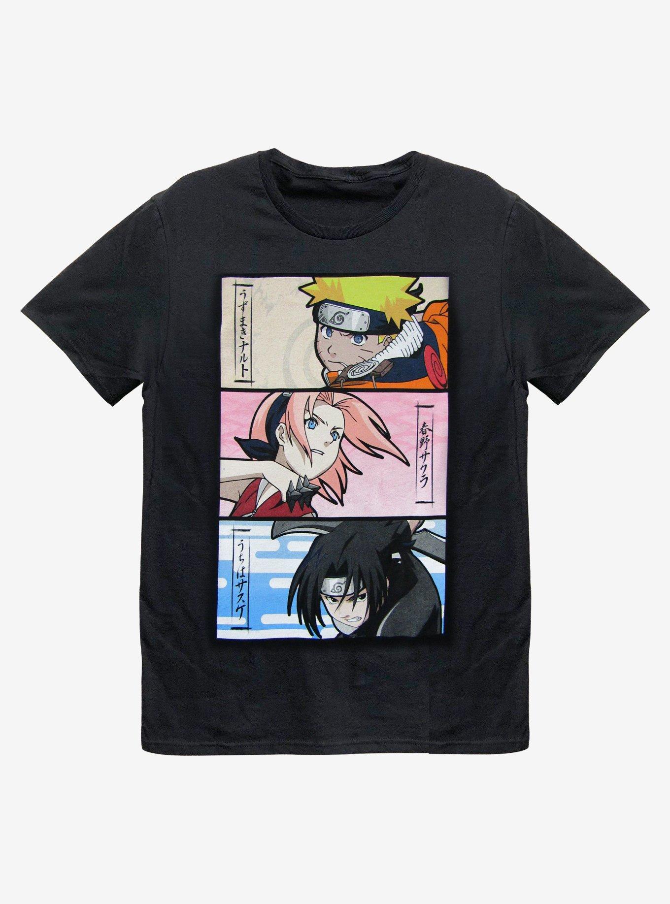 Naruto Team 7 Panels TShirt Graphic Tee | Graphic Tee | Unisex Shirt | High-Quality Print