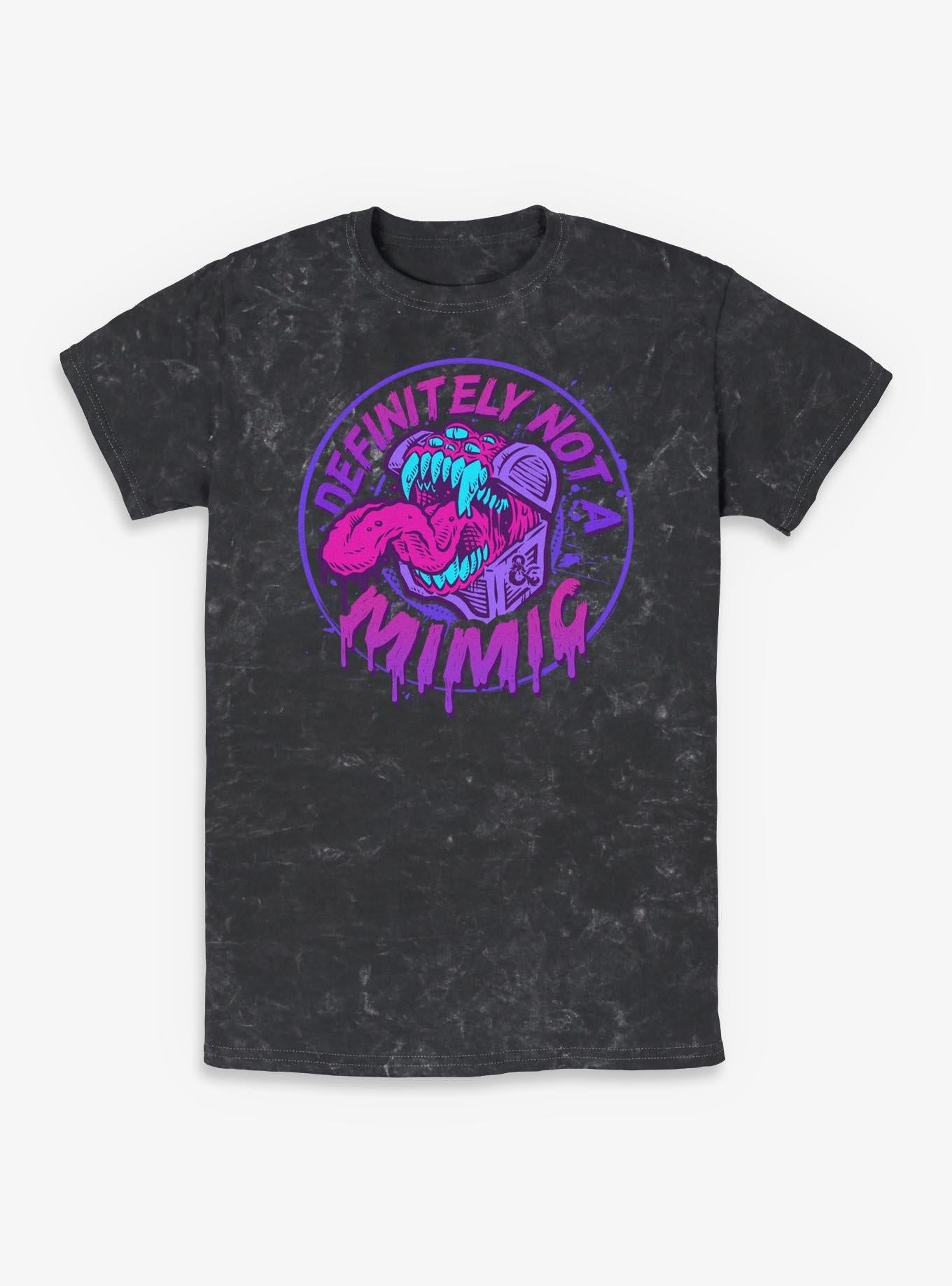 Dungeons & Dragons Defintely Not A Mimic Badge Mineral Wash T-Shirt