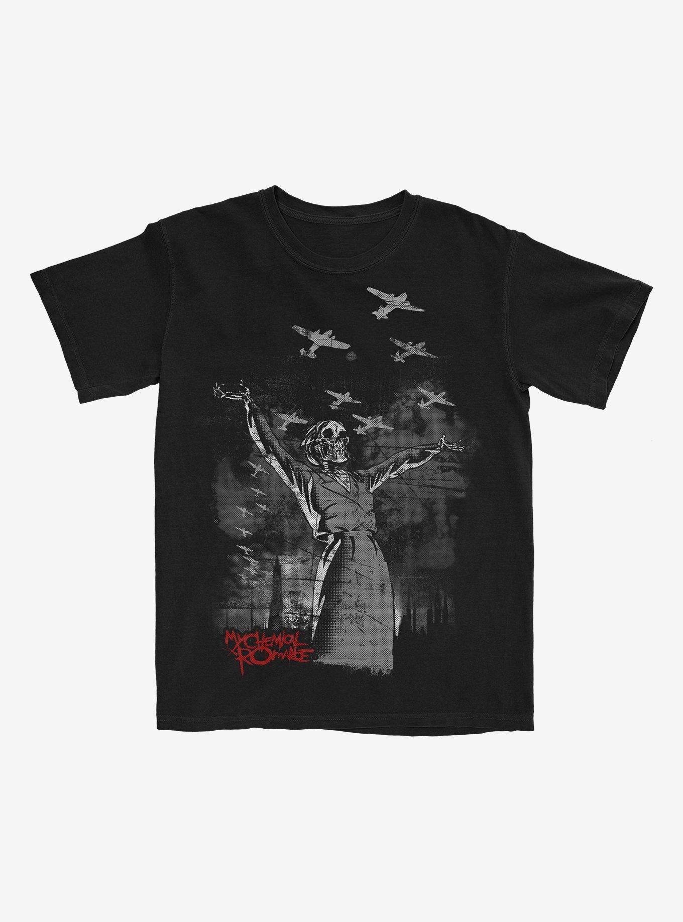 My Chemical Romance Skeleton Airplanes TShirt Graphic Tee | Graphic Tee | Unisex Shirt | Perfect Gift For Fans