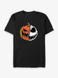Disney The Nightmare Before Christmas Pumpkin Jack Split Face T-Shirt T-Shirt | High-Quality Print | Must-Have Style