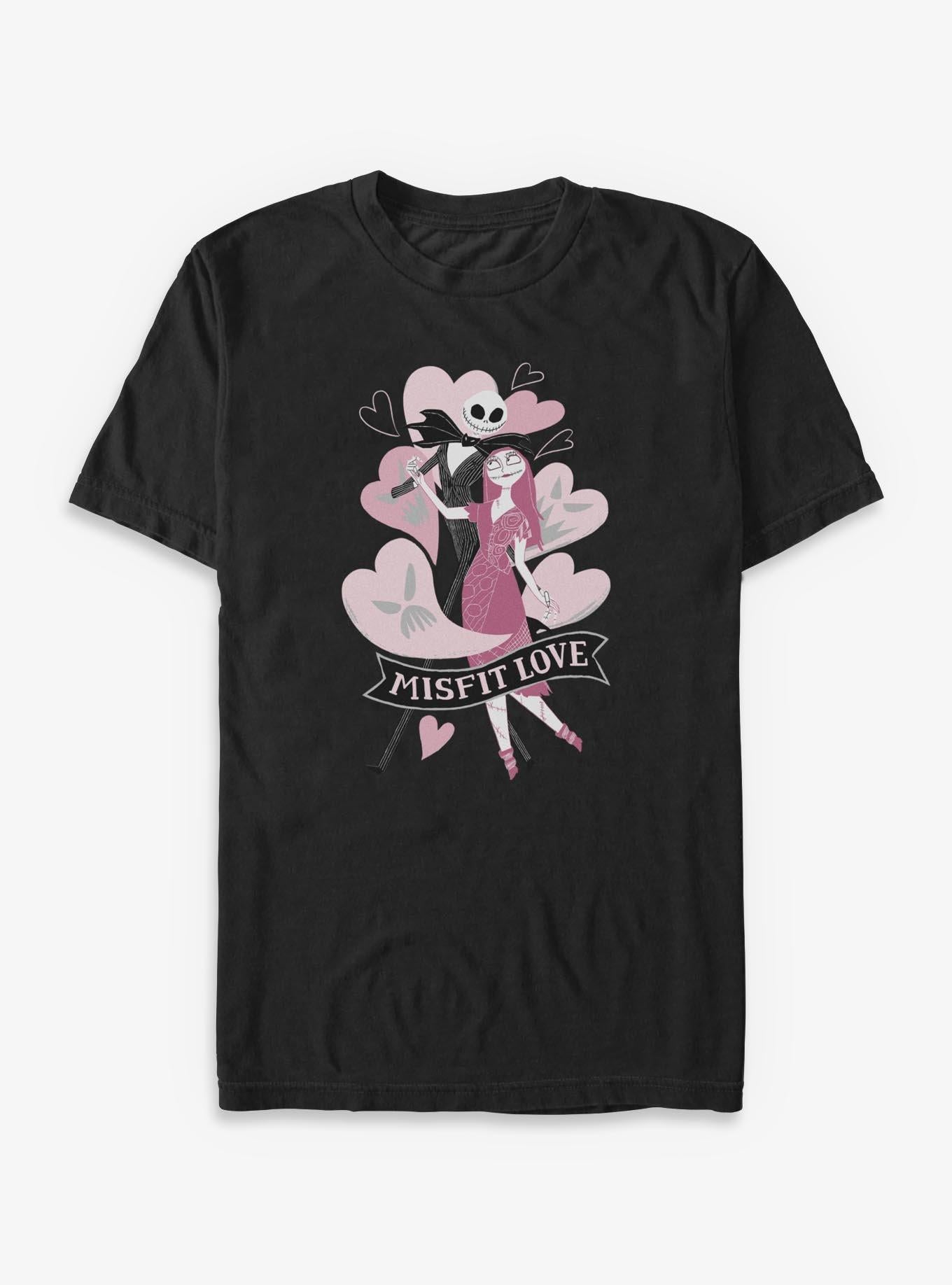 Disney The Nightmare Before Christmas Jack Sally Misfit Love T-Shirt T-Shirt | Exclusive Art Design | Must-Have Style