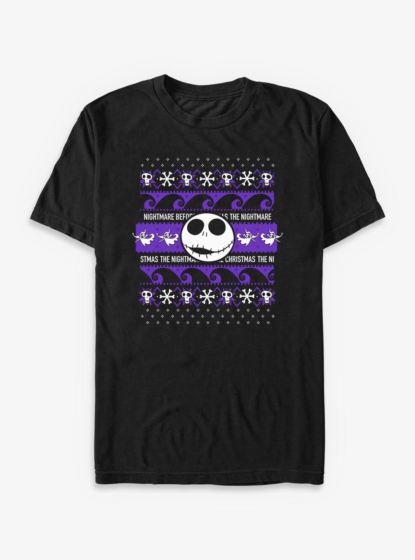 Disney The Nightmare Before Christmas Jack Ugly Sweater T-Shirt T-Shirt | Exclusive Art Design | Trending Now
