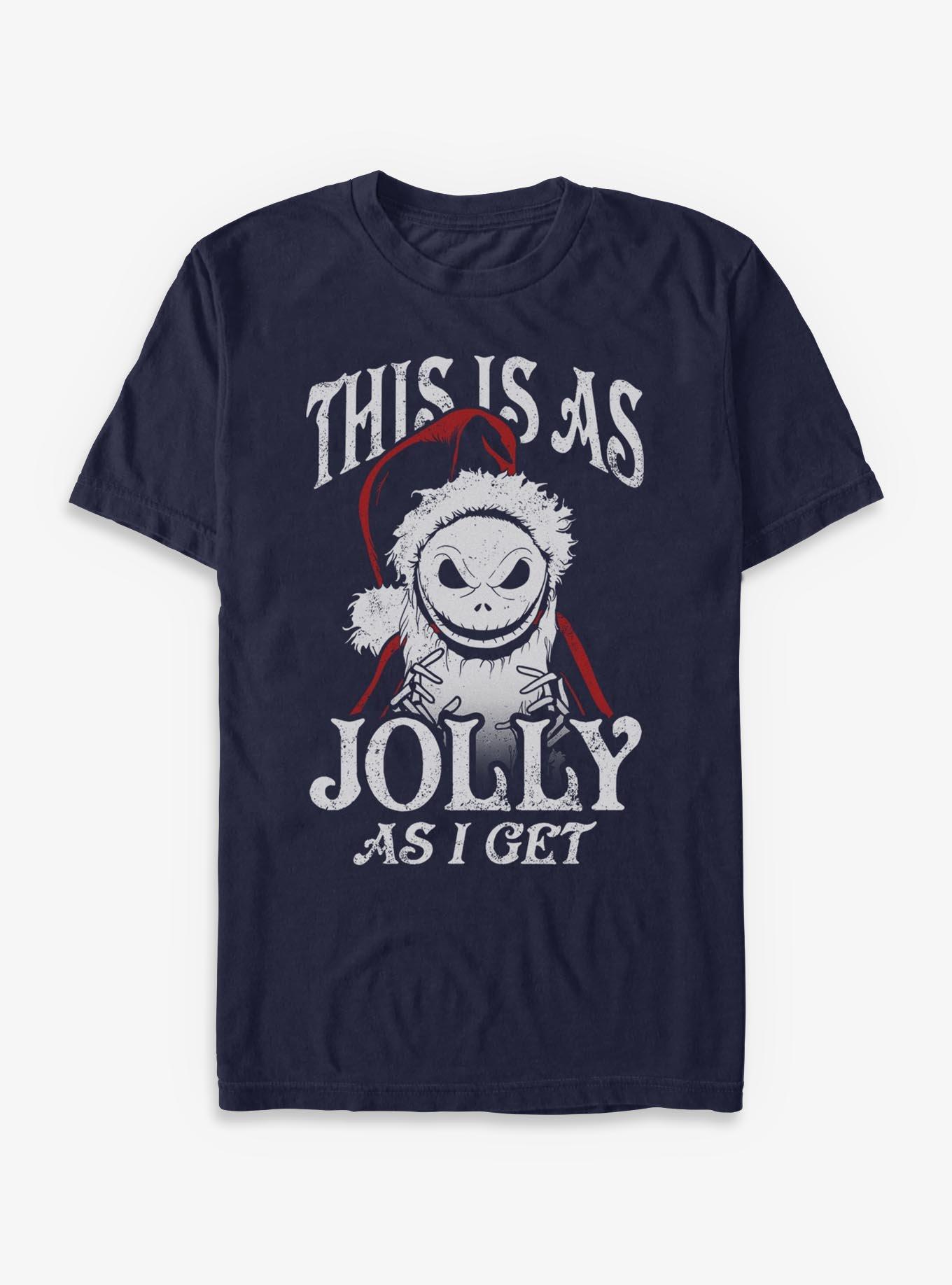 Disney The Nightmare Before Christmas Jolly Santa Jack T-Shirt T-Shirt | Fan Favorite Style | Great Gift Idea