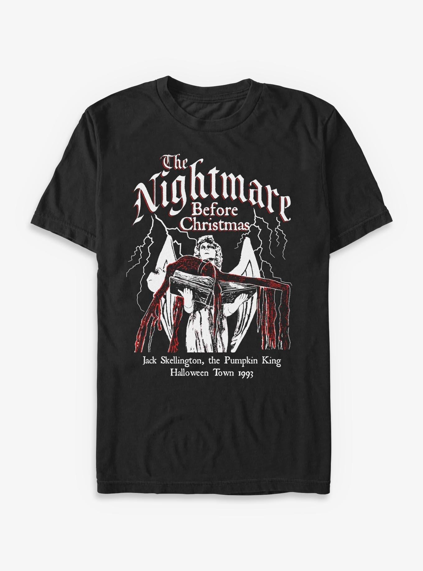 Disney The Nightmare Before Christmas Jack On Angel Statue T-Shirt T-Shirt | Trending Streetwear Style | High Demand Item