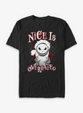 Disney The Nightmare Before Christmas Nice Is Overrated T-Shirt T-Shirt | Trending Streetwear Style | Perfect For Daily Wear