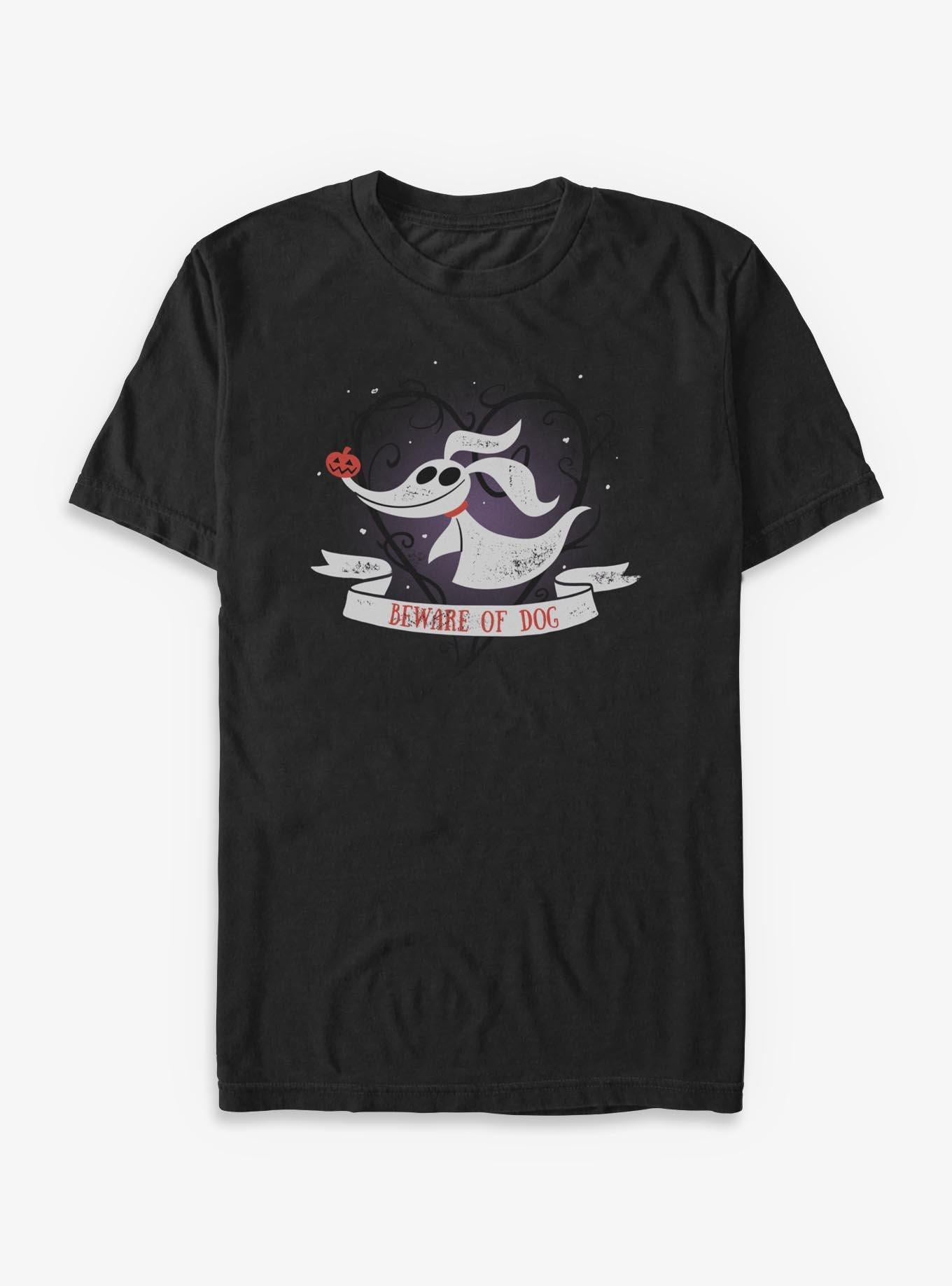 Disney The Nightmare Before Christmas Zero Beware Of Dog T-Shirt T-Shirt | Top Trending Artwork | Perfect For Daily Wear