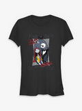 Disney The Nightmare Before Christmas Jack Sally Such A Scream Girls T-Shirt T-Shirt | Vintage Graphic Vibe | Great Gift Idea
