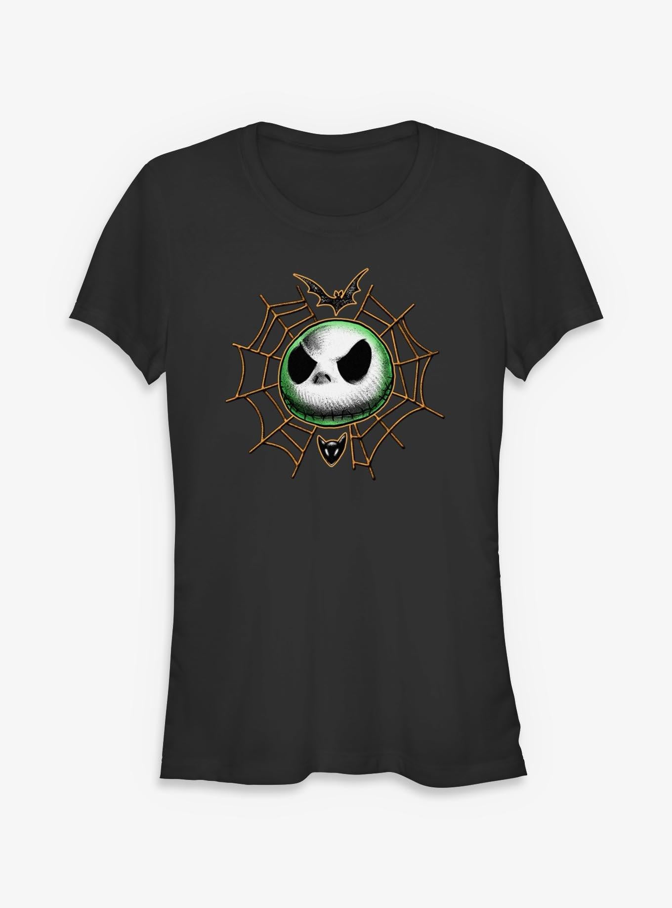 Disney The Nightmare Before Christmas Jack Spider Web Girls T-Shirt T-Shirt | Premium Graphic | Must-Have Style