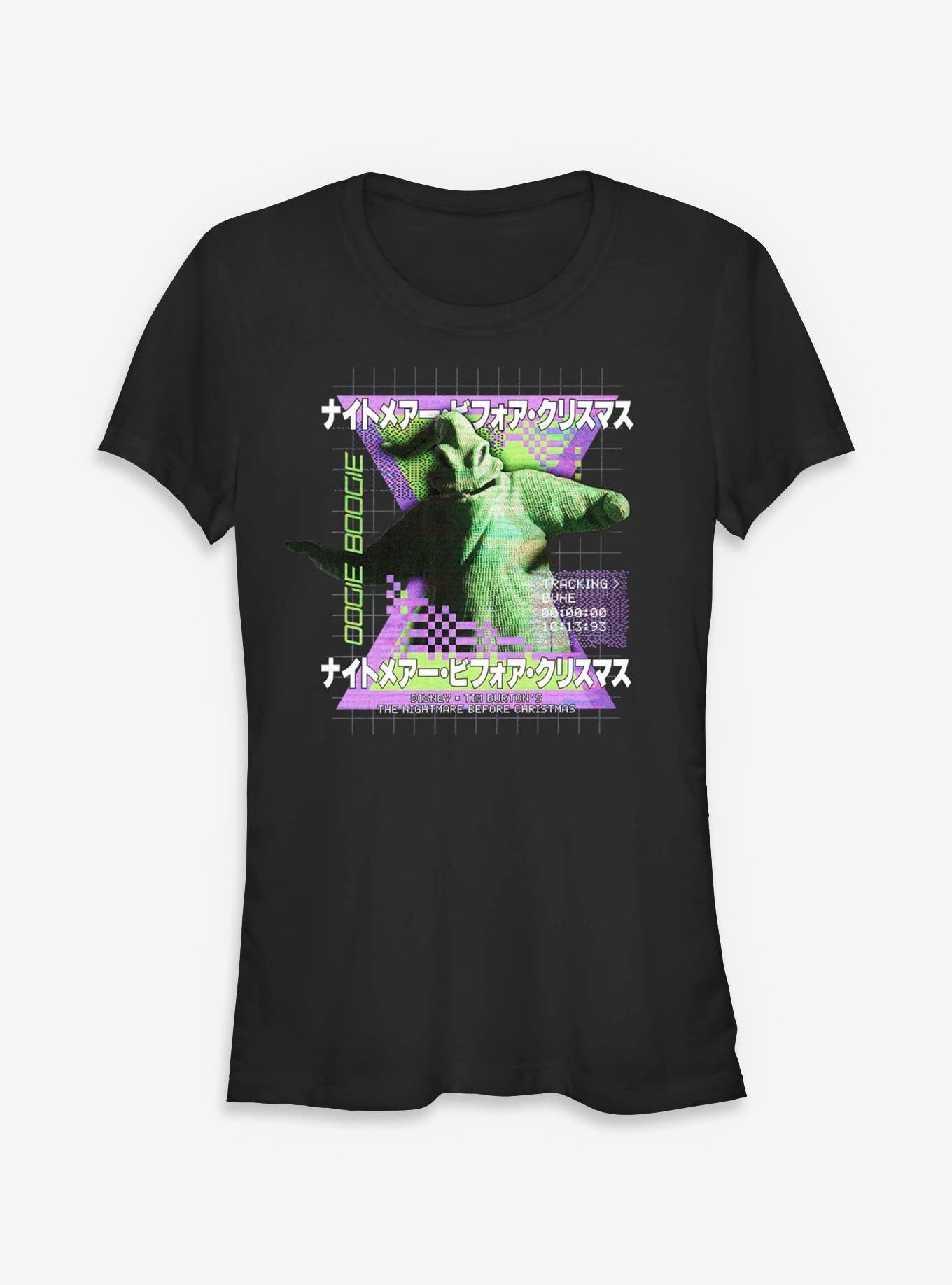 Disney The Nightmare Before Christmas Vaporwave Oogie Girls T-Shirt T-Shirt | Top Trending Artwork | Trending Now