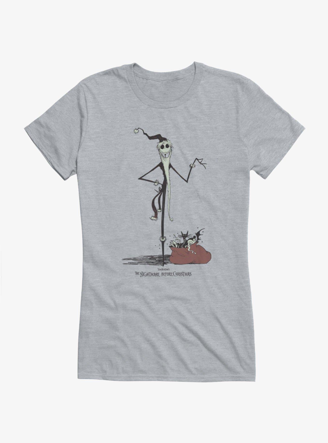 Disney The Nightmare Before Christmas Santa Girls T-Shirt Hot Topic Exclusive T-Shirt | Fan Favorite Style | Top Pick For Fans
