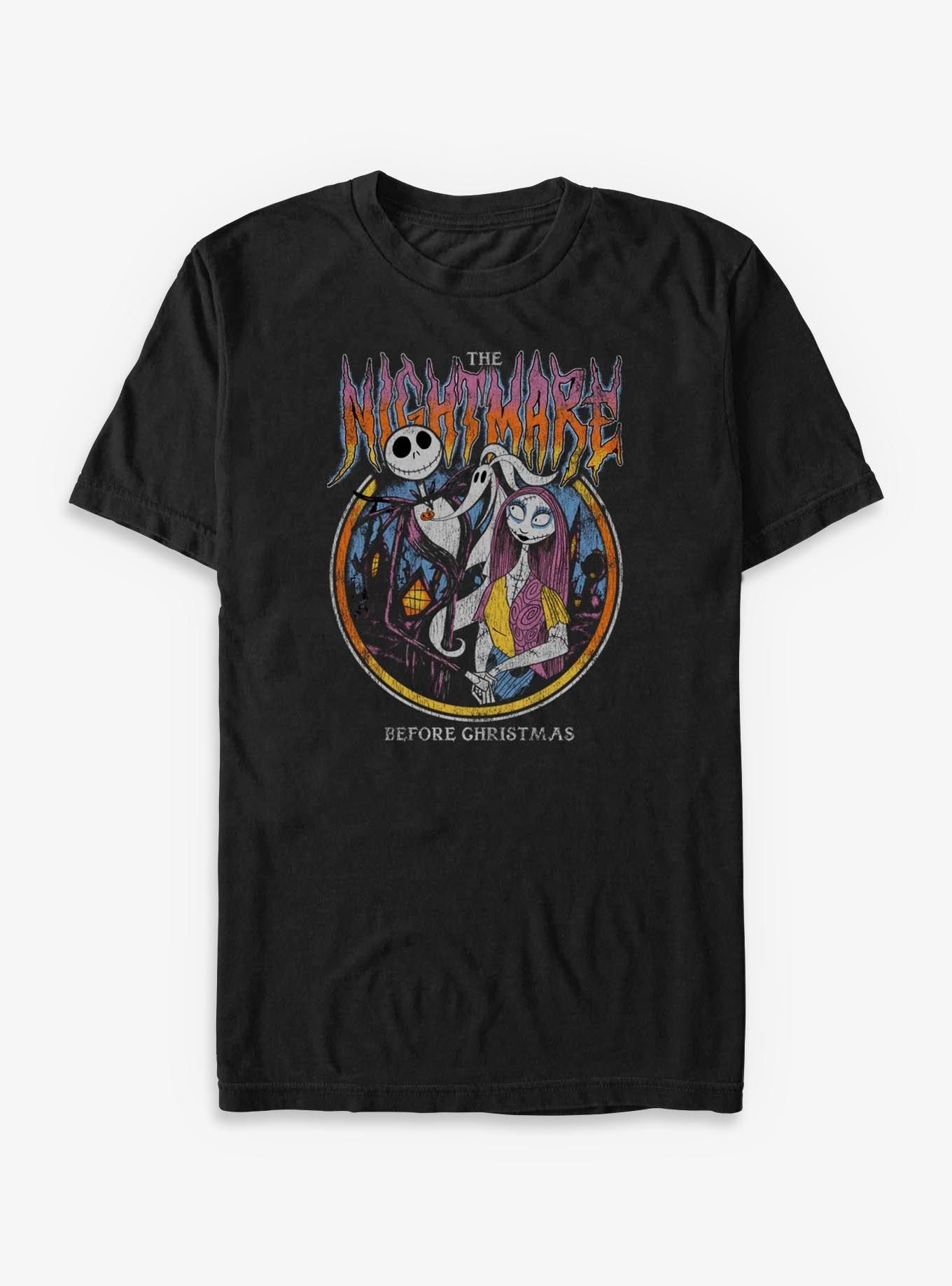Disney The Nightmare Before Christmas Jack and Sally Metal Circle Big Tall T-Shirt T-Shirt | High-Quality Print | Great Gift Idea