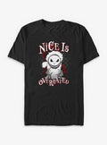 Disney The Nightmare Before Christmas Santa Jack Nice Is Overrated Big Tall T-Shirt T-Shirt | High-Quality Print | High Demand Item