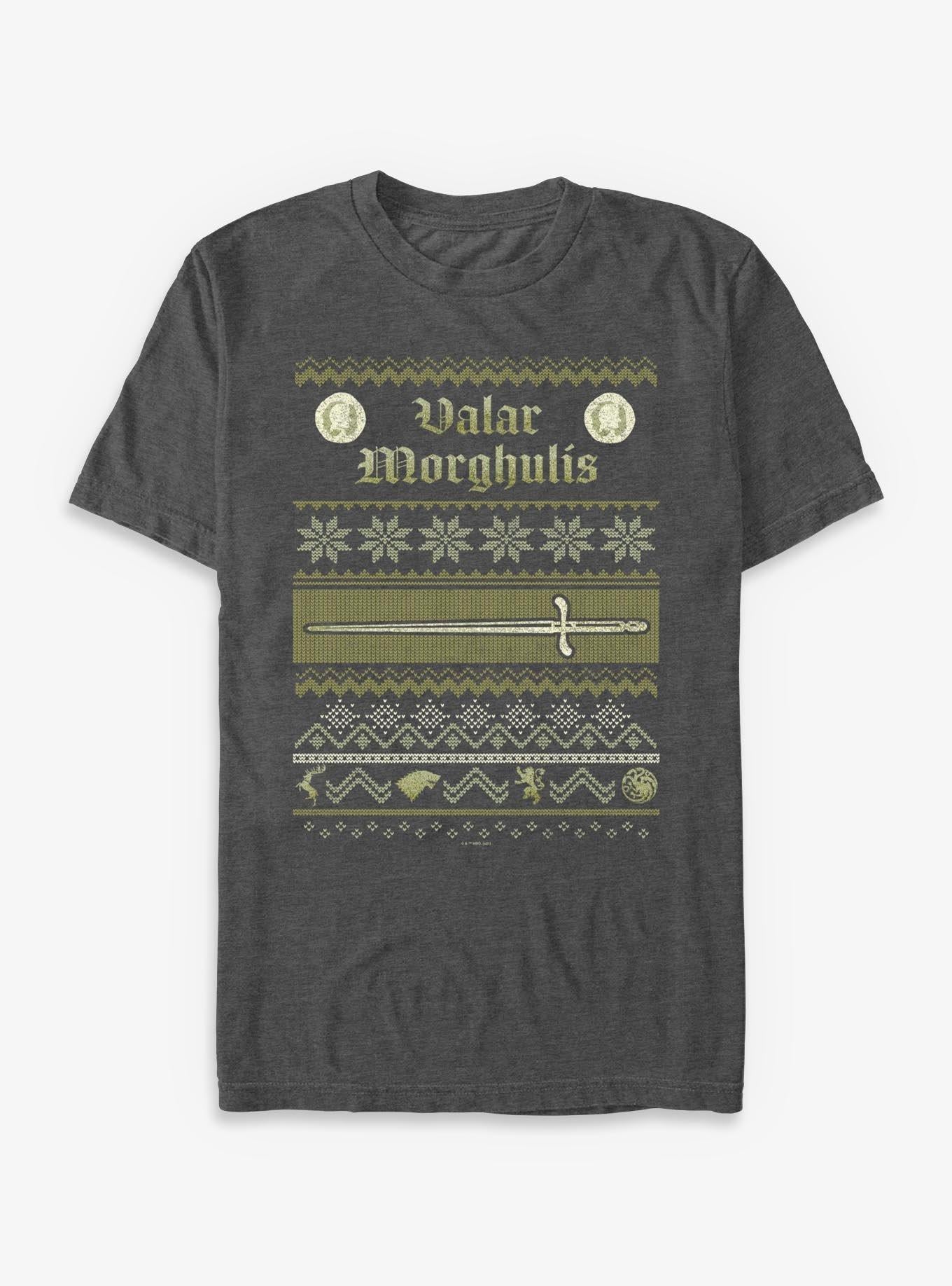 Game Of Thrones Valar Morghulis Ugly Sweater T-Shirt | Premium Unisex T-Shirt, Trending Graphic Tee