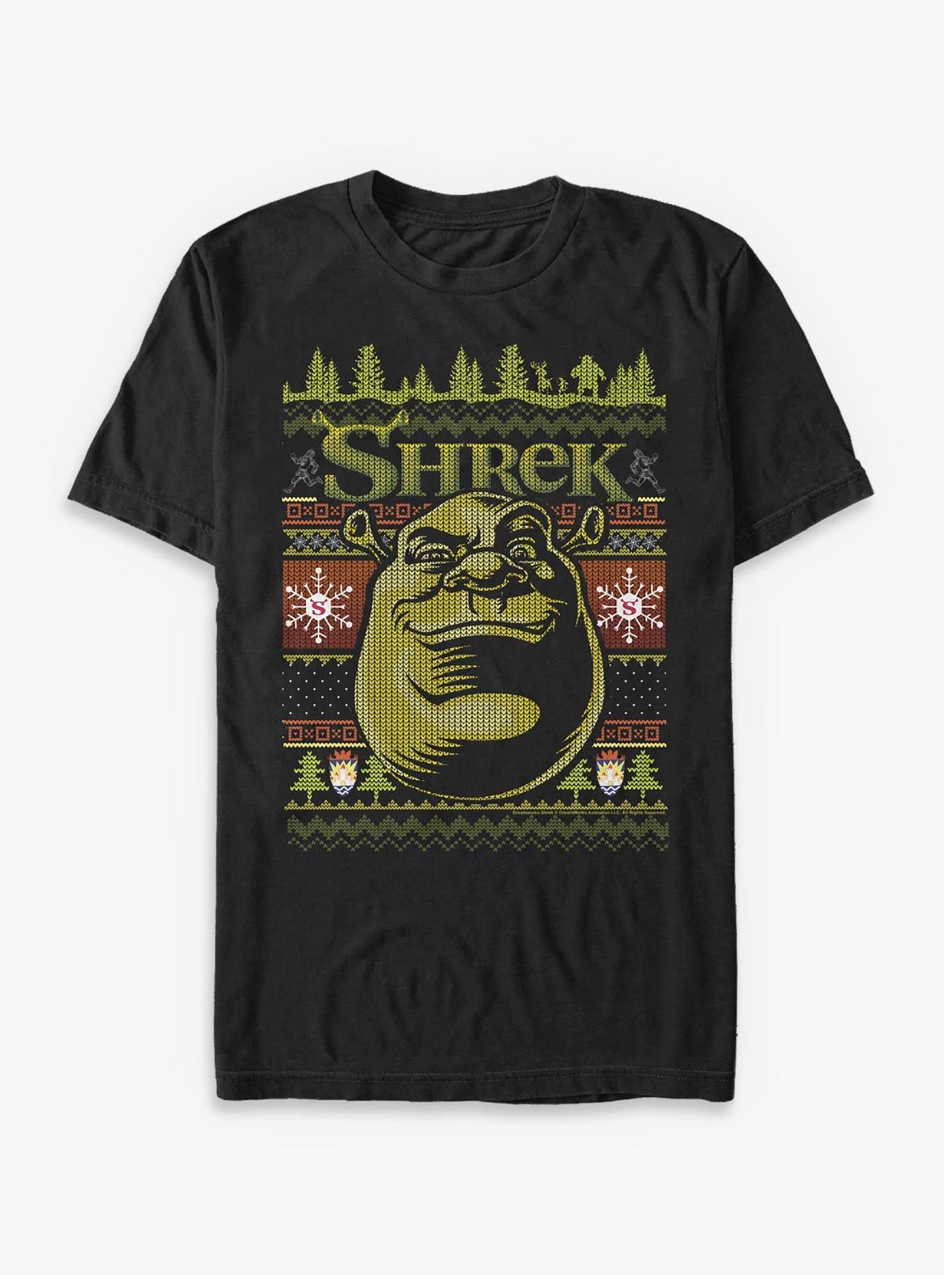 Shrek Face Ugly Sweater T-Shirt | Premium Unisex T-Shirt, Trending Graphic Tee