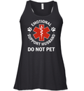 Emotional Support Husband Do Not Pet Racerback Tank