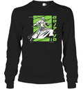 Anime White And Green Roronoa Zoro Long Sleeve T Shirt